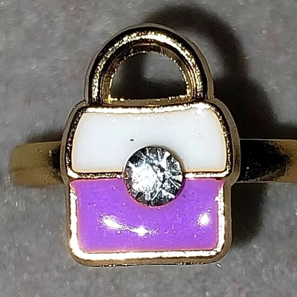 Super cute girls jeweled adjustable ring